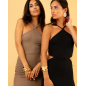 Robe longue gaufre
