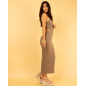 Robe longue gaufre