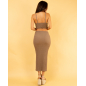Robe longue gaufre