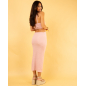 Robe longue gaufre