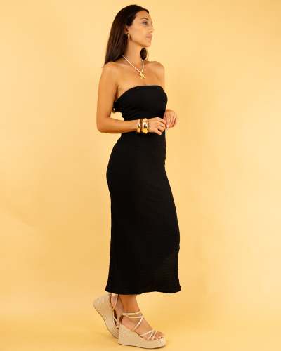 Robe bustier gaufre