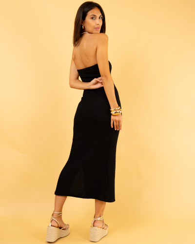 Robe bustier gaufre