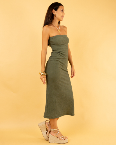 Robe bustier gaufre