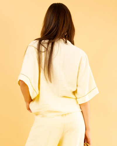 Blouse oversize ajourée