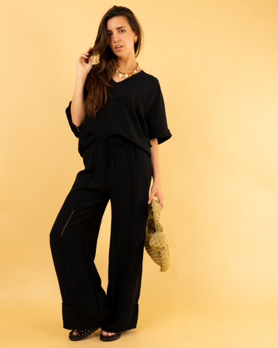 Pantalon ajouré
