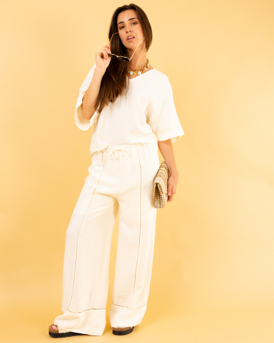 Pantalon ajouré