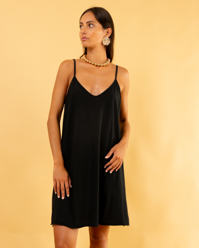 Robe courte bretelles