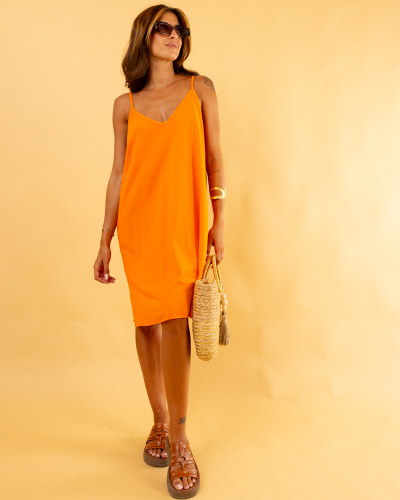Robe courte bretelles