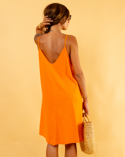 Robe courte bretelles