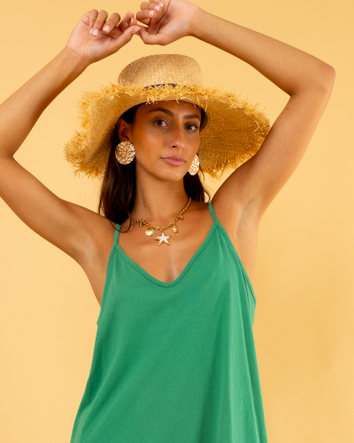 Robe courte bretelles