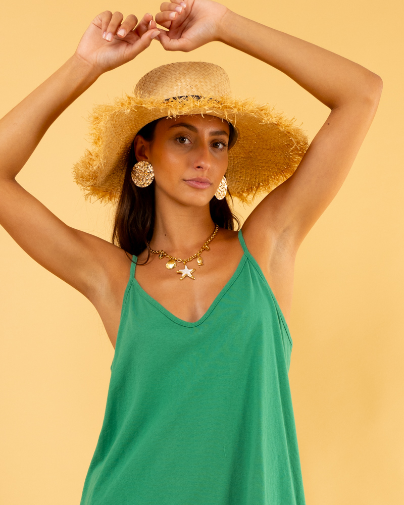 Robe courte bretelles