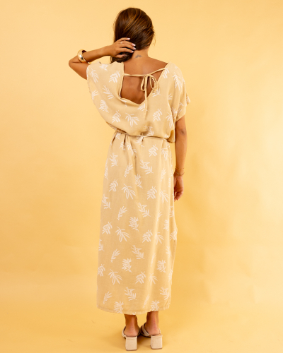 Robe V palmes