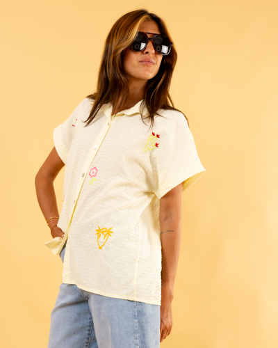 Chemise carreaux patchs