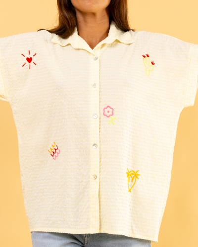 Chemise carreaux patchs