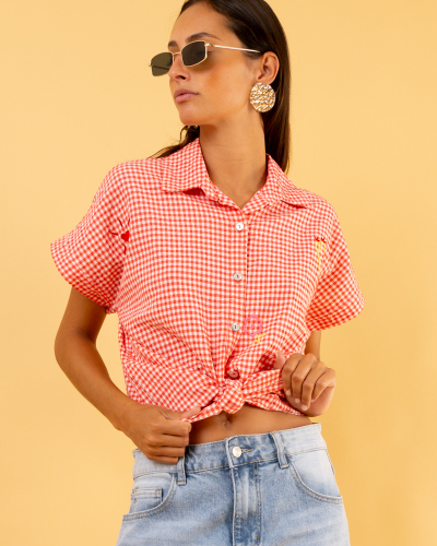 Chemise carreaux patchs