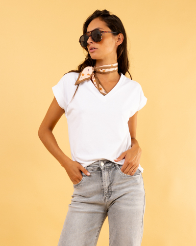 T-shirt v coton