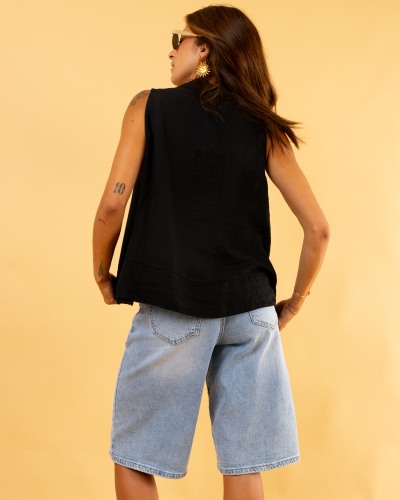 Chemise débardeur lin