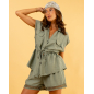 Blouse lacet