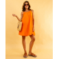 Robe noeud gaze de coton