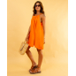 Robe noeud gaze de coton