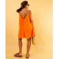 Robe noeud gaze de coton