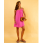 Robe noeud gaze de coton