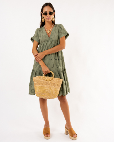 Robe brodée