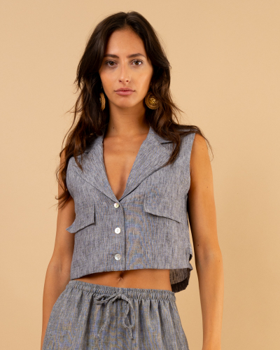 Gilet chiné