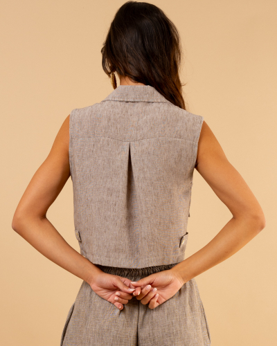 Gilet chiné