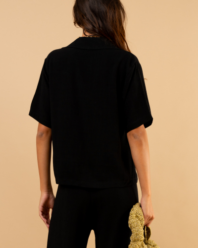 Chemise boutons dorés