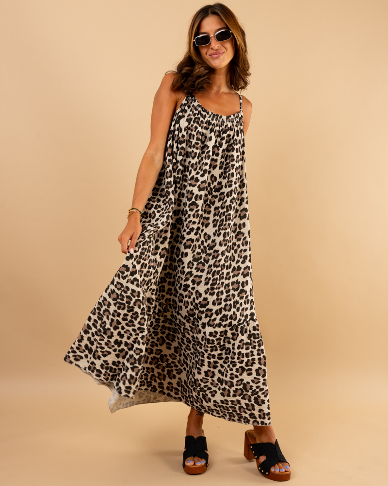 Robe léo gaze de coton