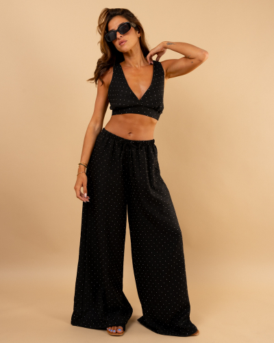 Pantalon strass