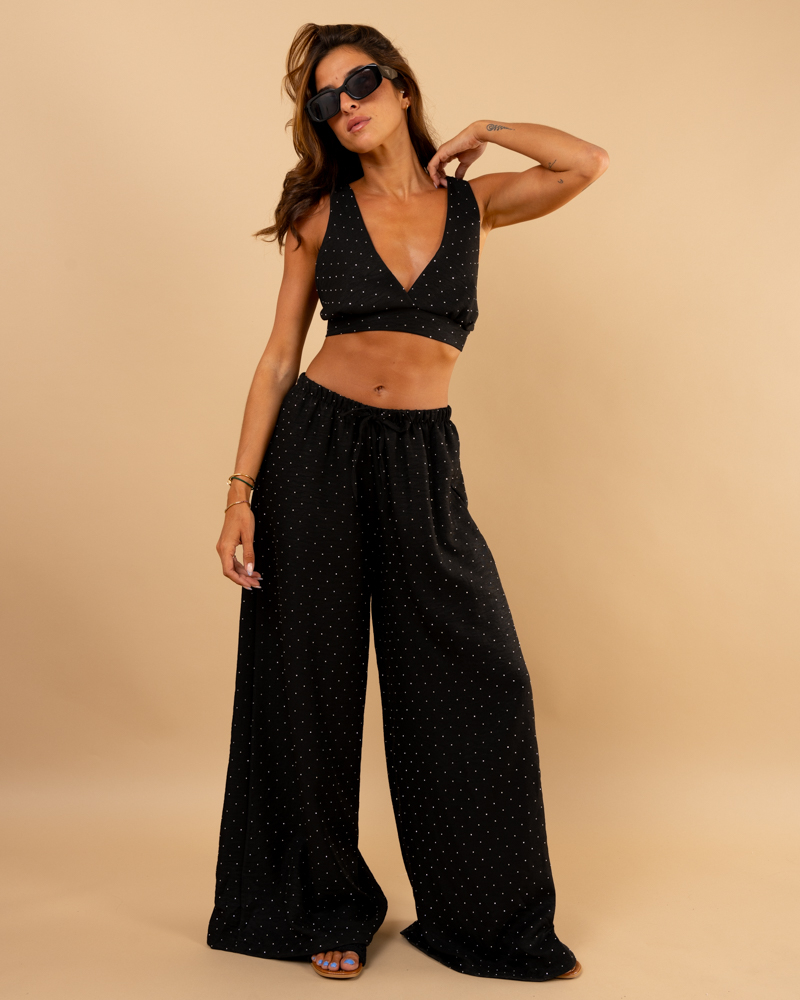 Pantalon strass