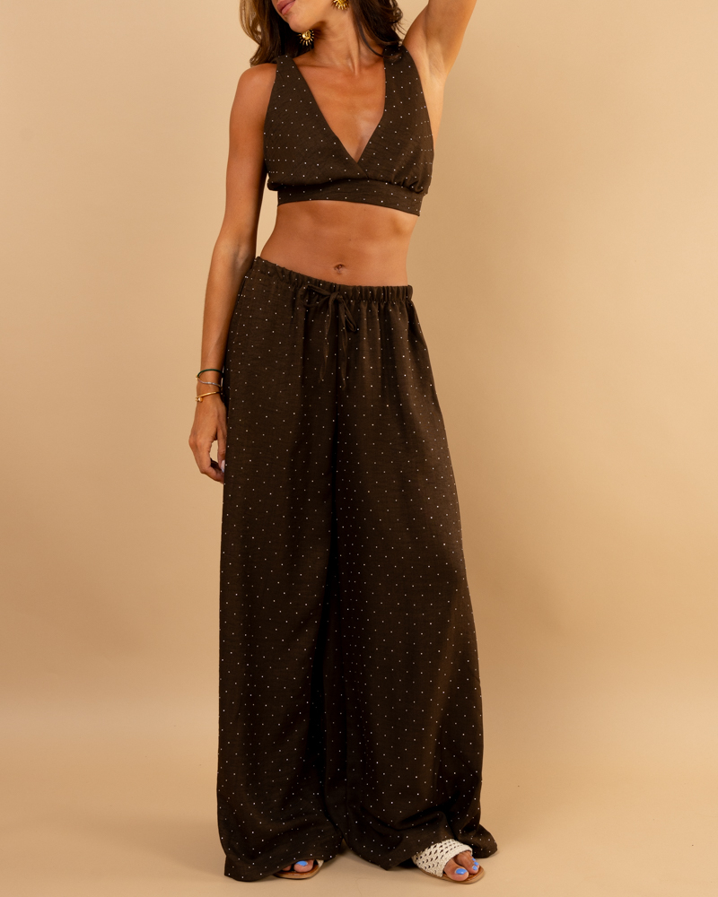 Pantalon strass