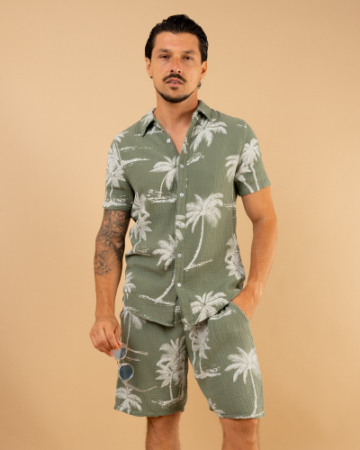 Chemise palmiers