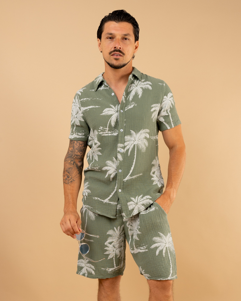 Chemise palmiers