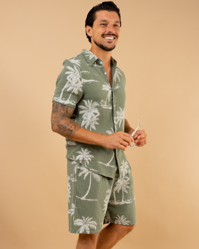 Chemise palmiers