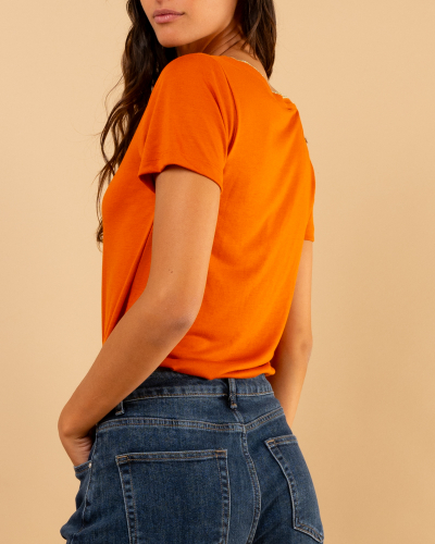 T-SHIRT COL LUREX
