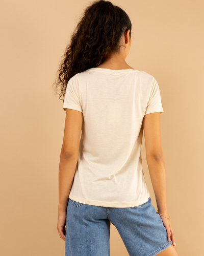 T-SHIRT COL LUREX
