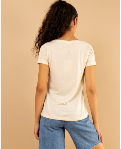T-SHIRT COL LUREX
