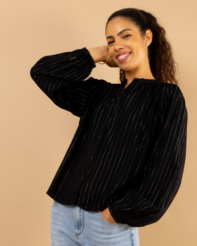 Chemise fil lurex