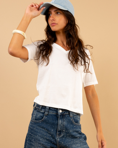 T-Shirt col v
