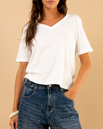 T-Shirt col v