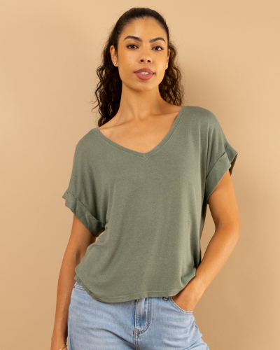 T-Shirt v maille