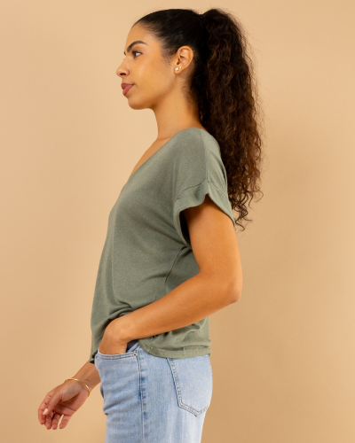 T-Shirt v maille