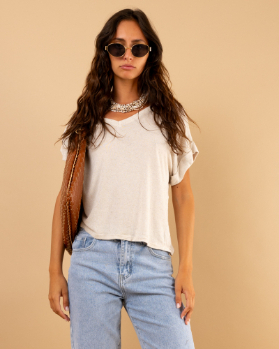 T-Shirt v maille