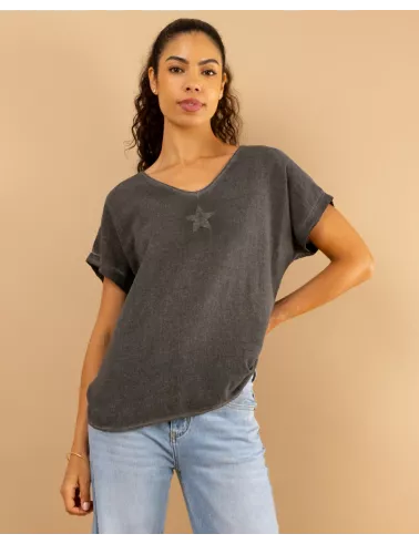 T-Shirt lin étoile