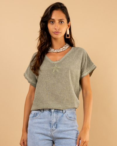 T-Shirt lin étoile