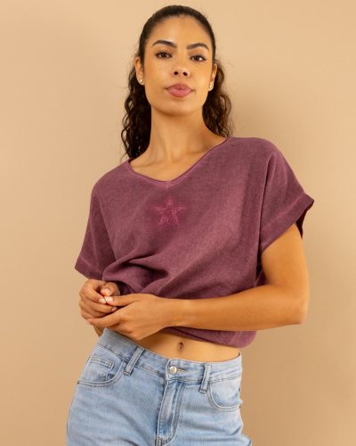T-Shirt lin étoile