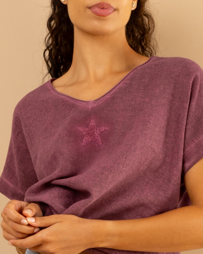 T-Shirt lin étoile
